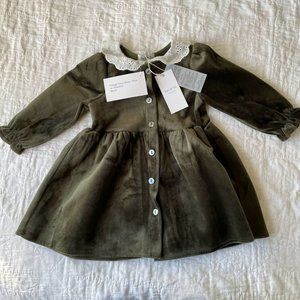 NWT Susu & Cra Green Velvet Dress